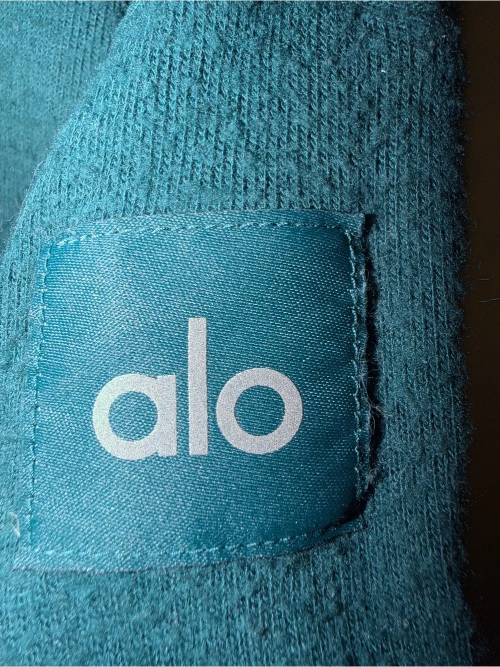 Alo Yoga Alolux Cozy Hoodie in Galactic Teal oversized M